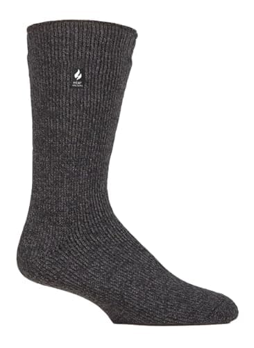 Image of HEAT HOLDERS - Mens & Womens 2.3 Tog Original Thermal Socks | 3 Sizes | Thick Warm Fluffy Insulated Socks for Winter | Ideal for Raynauds (12-14, Charcoal)