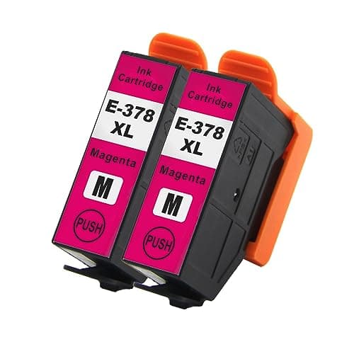 Image of Go Inks Magenta E-378XLM Compatible Ink Cartridge for use with Epson Expression Photo Printers (Pack of 2)