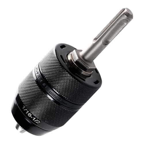 Image of FyMosem 2-13MM Keyless Drill Chuck with SDS Plus Shank Adaptor, 1/2-20 UNF Mount Heavy Duty SDS Chuck Adapter Converter Self-Tightening Quick Change Conversion Tool