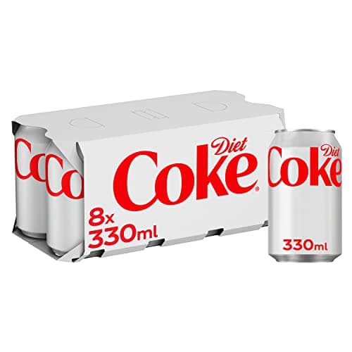 Image of Diet Coke Soft Drink Cans, 8 x 330mL