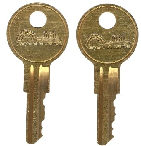 Image of KEYSALACARTE K155 Replacement Key Cut to Code | Compatible with Bauer, Hudson, Kimball (Furniture and T-Handles) | Key Blank Y11 (K155)