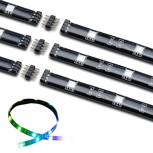 Image of Akasa Vegas MB | RGB LED Strip Light | 50cm | Magnetic Base | 3 Pack | AK-LD05-RBKT03