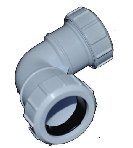 Image of Compression 32mm Waste Pipe 90 Degree Bend