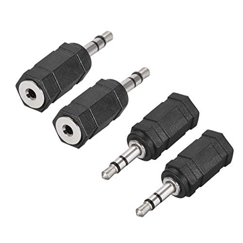 Image of sourcing map 3.5mm Male to 2.5mm Female Connector Adapter Coupler for Stereo Audio Video AV TV Cable Convert 4Pcs