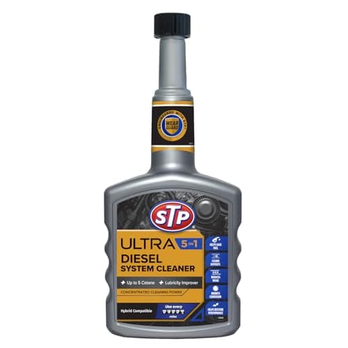 Image of STP Ultra 5 in 1 Diesel Fuel System Cleaner 400ml , Restores Power and Protects your Engine, Enhances Fuel Economy, Mechanical Car Cleaning Products, Concentrated Cleaning Formula, Made in the UK
