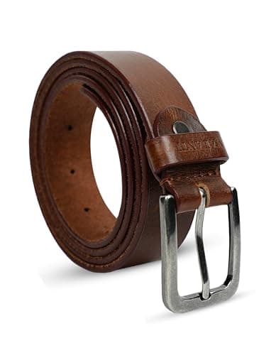 Image of VALANTI Leather Belts for Women – Premium Genuine Leather Waist Belt for Jeans, Dresses & Workwear | Adjustable Trim-to-Fit 30mm Ladies Belts with Durable Metal Buckle | Classic Women Belt (D-Tan)