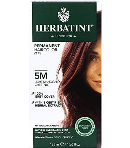 Image of Herbatint Permanent Herbal Hair Colour Gel, 5M Light Mahogany Chestnut, 150 ml, Pack of 1