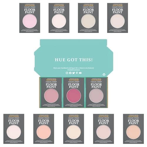 Image of Rust-Oleum Chalky Floor Paint in Matt Finish - Sweet Pinks Tester Box