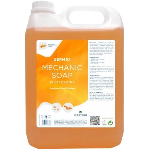 Image of Dermex Mechanic Soap, 5L Industrial Hand Cleaner, Orange Scented, Heavy-Duty Workshop Degreaser