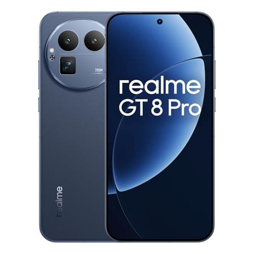 Image of realme GT 8Pro 5G Smartphone 16+512GB, Blue, 6.72 inch Screen, 120Hz Display, 120W SuperVOOC, 7000mAh Battery, 300MP Camera, Qualcomm Snapdragon 8 Elite Gen 5, IP69
