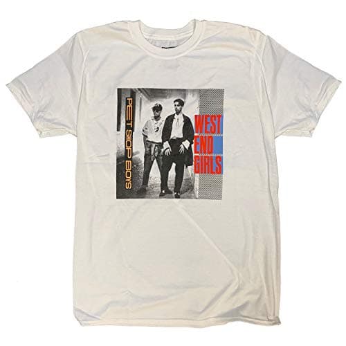 Image of Pet Shop Boys T Shirt - West End Girls 100% Official-XL White