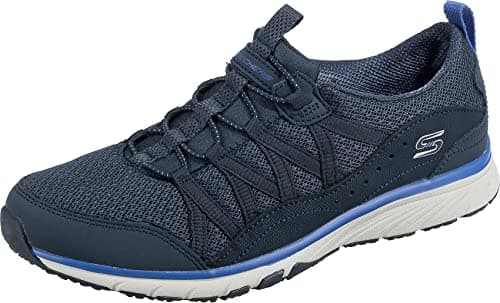 Image of Skechers Women's Gratis Sport Live Golden Sneaker, Navy, 4 UK