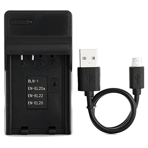 Image of Norifon EN-EL20 USB Charger for Nikon 1 AW1, 1 J1, 1 J2, 1 J3, 1 J4, 1 S1, 1 S2, 1 V3, Coolpix A Camera and More