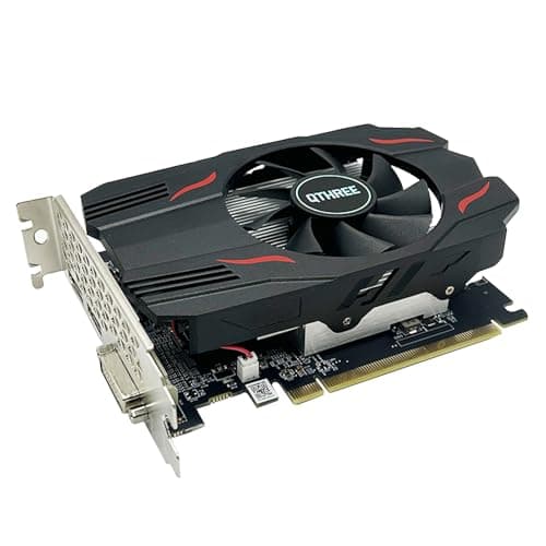 Image of QTHREE Radeon RX 560 Graphics Card,4GB GDDR5 128 Bits,Video Card for PC Gaming with DVI,HDMI,DisplayPort,Computer GPU,PCI Express 3.0 x8,DirectX 12