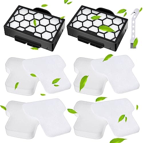 Image of Rebirthcare cz500ukt filter replacement for shark cz500ukt cv100ukt cz2001 cz351 cz250ukt cz250uktdb cz500eut duoclean powerfins anti hair wrap bagless cylinder canister pet vacuum filters