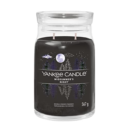 Image of Yankee Candle Signature Scented Candle | Midsummer's Night Large Jar Candle with Double Wicks | Soy Wax Blend Long Burning Candle