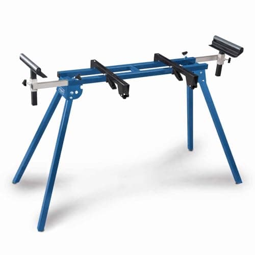Image of Scheppach UMF1550 Universal Mitre Saw Stand | Foldable, Portable & Compact Saw Base | 150kg Load | 1.95m Arm | Fits 95% of Evolution, Makita, DeWalt, Bosch, Ryobi, Einhell Power Tools
