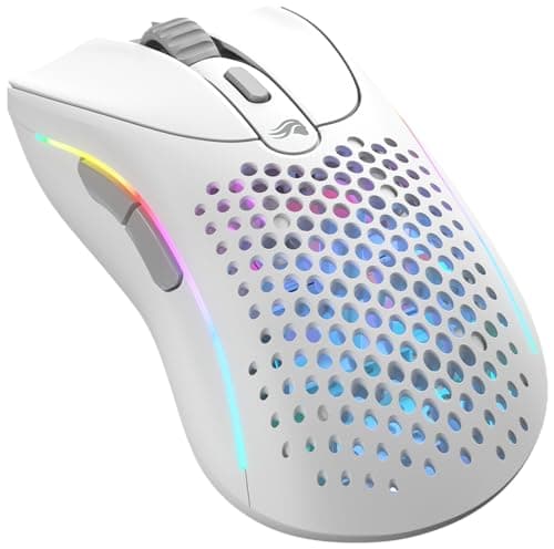 Image of GLORIOUS Gaming Model D 2 Wireless Gaming Mouse - Superlight 66g, up to 210 hr Battery Life, 26K Optical Sensor, 6 Programmable Buttons, Ergonomic, 80 Million Clicks, FPS, MMO, MOBA - White