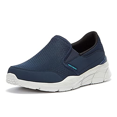 Image of Skechers EQUALIZER 4.0, Men's EQUALIZER 4.0, Blue (Navy Mesh/Pu/Trim Nvy), 9 UK (43 EU)