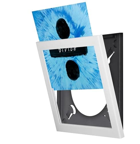 Image of Show & Listen – Vinyl Record Frame | 12″ Album Cover Frame for Wall Display – Single Unit White
