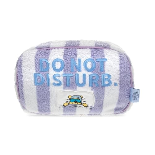 Image of Disney Winnie the Pooh Wash Bag | Officially Licensed | Do Not Disturb | Plush Embroidered | Travel Toiletry Bag | Disney Gift | Mad Beauty