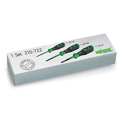 Image of WAGO Operating tool set with partially insulated shaft; Type 1, blade (2.5 x 0.4) mm; Type 2, blade (3.5 x 0.5) mm; Type 3, blade (5.5 x 0.8) mm, 210-722