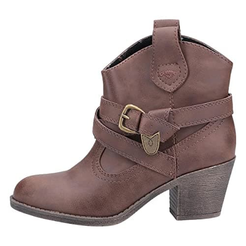 Image of Rocket Dog Womens Satire Cowboy Boots, Dark Brown, 5 UK