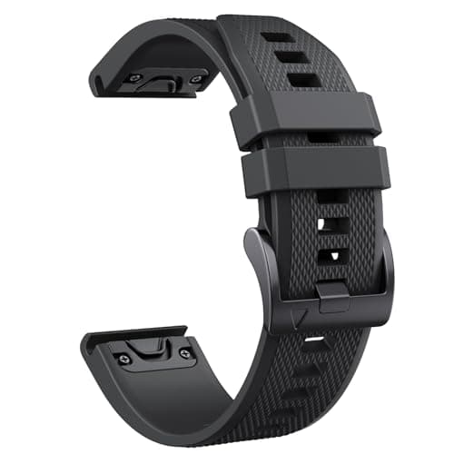 Image of NotoCity for Garmin Fenix 6/6 pro Strap, Quickfit 22mm for Fenix 5/7/5 plus/7 Pro/8 47mm, Watch Strap for Forerunner 935/945/965, Approach S60/S62, Instinct 2, Tactix 8 47mm(Black)