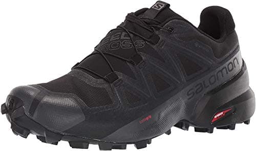 Image of Salomon Speedcross 5 Gore-Tex Men's Trail Running Shoes, Weather protection, Aggressive grip, and Precise fit, Black, 10