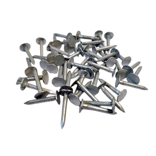 Image of Clout Nail 20mm Galvanised Roof Shed Felt Clout Head Nails for DIY, Crafts & Woodworking Pack of 200g