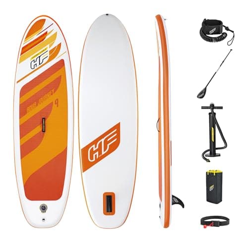 Image of Bestway Hydro-force SUP, Aqua Journey Set Stand Up Paddle Board with Hand Pump and Travel Bag, 9 ft