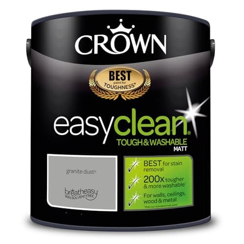 Image of Crown Easyclean Matt Emulsion Paint 2.5L Granite Dust