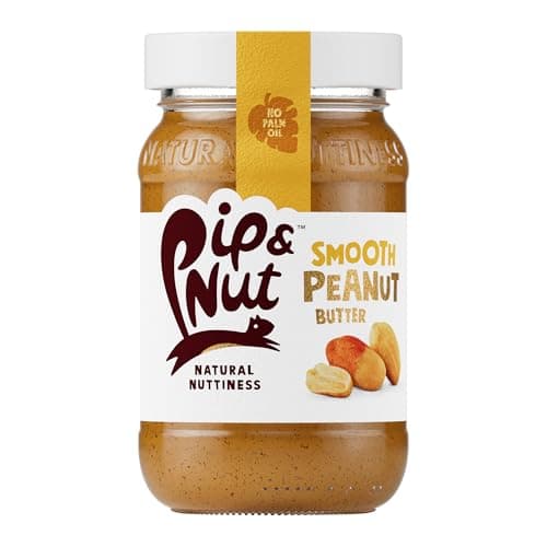 Image of Pip & Nut - Smooth Peanut Butter (6 x 300g) | Natural Nut Butter, No Palm Oil, No Added Sugar, Hi-Oleic Peanuts, High in Unsaturated Fats, Gluten Free, Vegan, Dairy Free