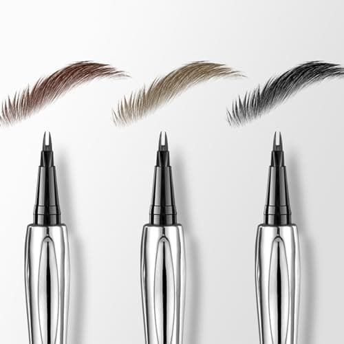 Image of Eye Brow Pencils for Women, Sculpt and Define Your Brows with Fork Tip, Microblading and Smudgeproof Eyebrow Pen, Waterproof and Long-Lasting Microblading and Smudgeproof Eyebrow Pen Goowafur