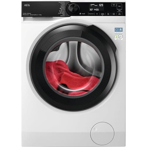 Image of AEG 7000 Series Washing Machine 10kg LFSR74144UD, UniversalDose, Prosteam and Prosense Technology, 1400rpm, Anti-Stain, Steam Refresh, PreciseWash, Mixload 69 programme, White, Class A