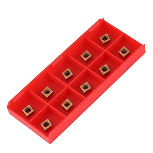 Image of CNC Carbide Insert Cutter Indexable Lathe Milling Inserts Turning Tools 10pcs Tin-Coated CCMT060204-HM YBC251 for Steel Semifinishing