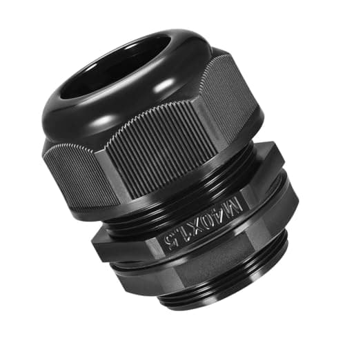 Image of Unifizz M40 Cable Gland, 4 Holes Waterproof IP68 Nylon Connector with Adjustable Locknut for 11-12mm Dia Cable Wire