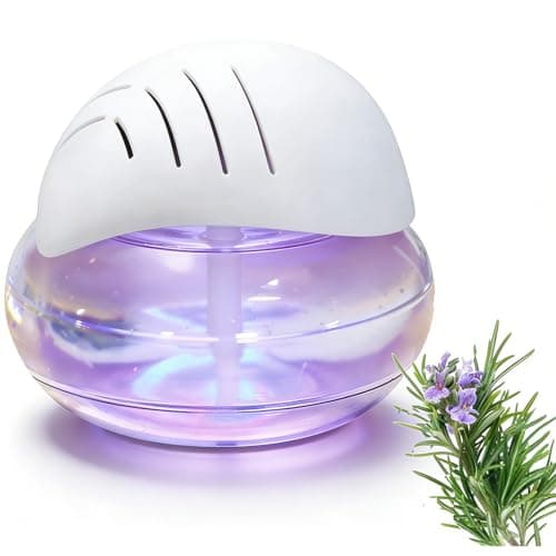 Image of Air Filter Aroma Diffuser Ioniser - Water Air Purifier with Ioniser & Colour Changing Led Light, Portable Room Aroma Diffuser, Quiet Air Purifier Air Cleaner for Bedroom