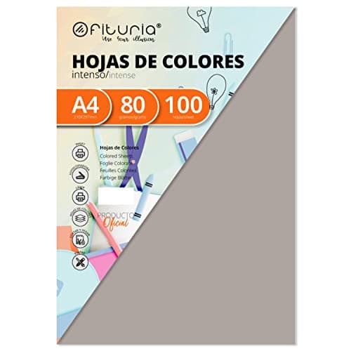 Image of Pack of 100 Sheets Grey A4 Size 80g