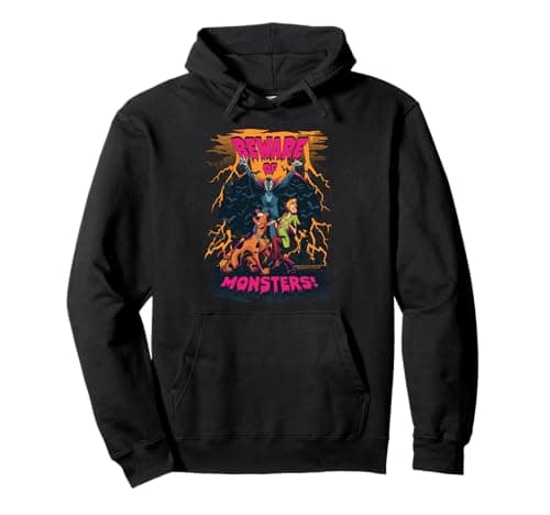 Image of Scooby-Doo and Shaggy Beware of Monsters Pullover Hoodie