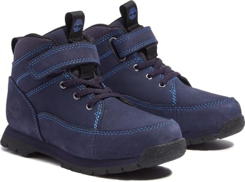 Image of Timberland EURO ROCK MID HOOK & LOOP BOOT DARK BLUE NUBUCK