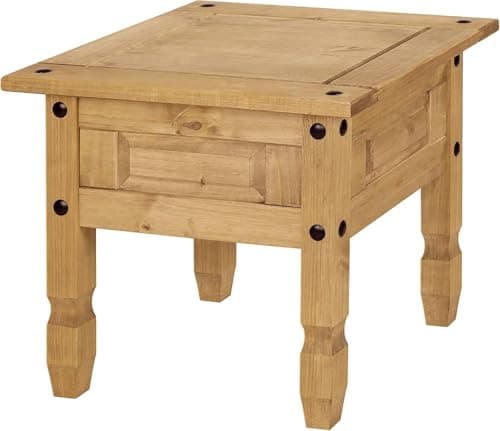 Image of Corona Lamp Table Coffee Side Mexican Solid Pine Wood