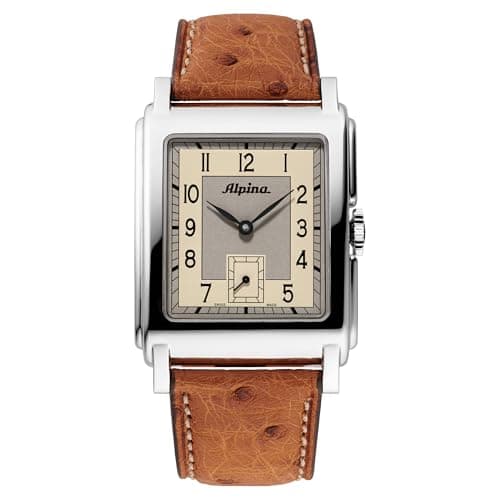 Image of Alpina Men's Automatic Alpiner, 32.5mm Silver-Tone Stainless Steel Case with a Ostrich Leather Strap & Silver-Tone Dial (Style: AL-530SAC3C6)