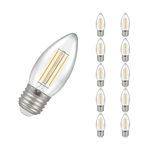 Image of Crompton Lamps 7154 LED Dimmable Filament Candle Clear 5W E27 ES 2700K - Warm White