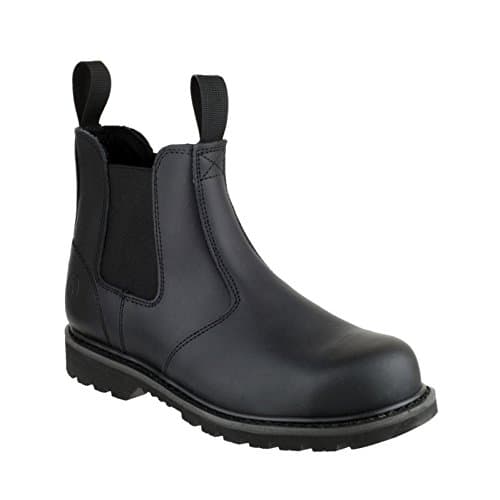 Image of Amblers Safety Unisex FS5 Goodyear Welted Pull on Safety Dealer Boot, Black, Size UK 8