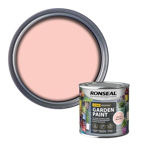 Image of Ronseal RSLGPCB250 250 ml Garden Paint - Cherry Blossom