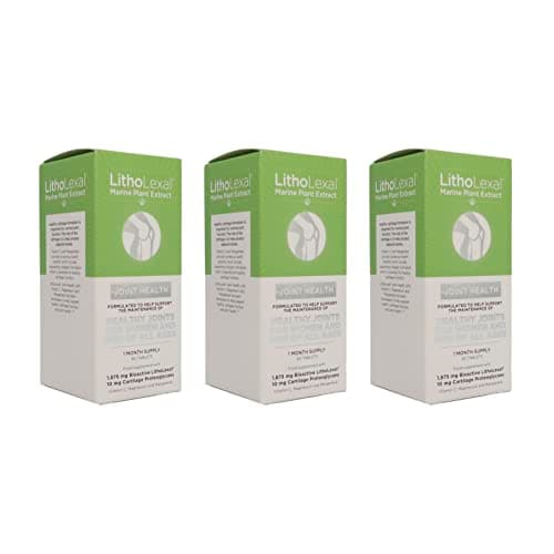 Image of LithoLexal Joint Health 180 Tablets (3 Month Supply) Food Supplement with Plant-Based Calcium, Magnesium, Vitamins d and c and Manganese