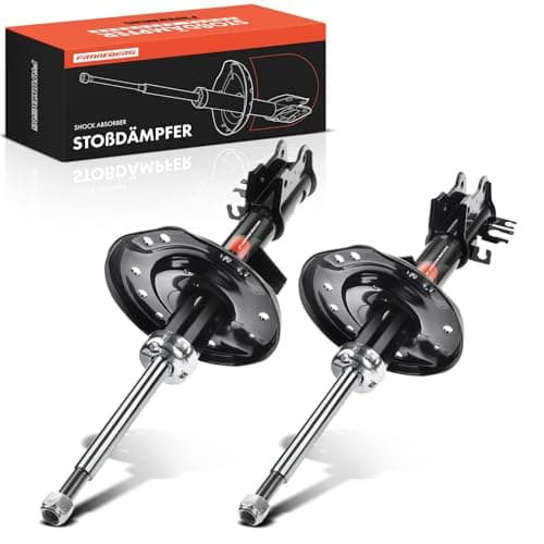 Image of Frankberg 2x Shock Absorber Strut Front Left Right 540mm Gas pressure Compatible with KA RU8 1.2 1.3 TDCi 2008-2016 Replace# 333767,333766