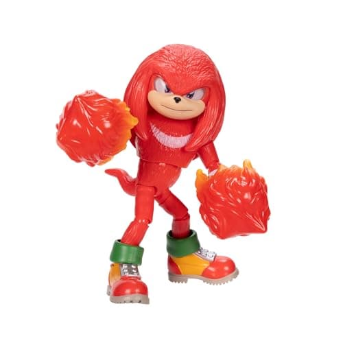 Image of Sonic 3 The Hedgehog The Movie - 5" Knuckles Action Figure - Articulated Figure - Jakks Pacific