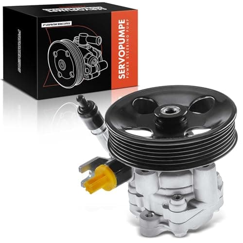 Image of Frankberg Power Steering Pump Hydraulic steering with Belt pulley Compatible with Santa Fé II CM 2.2 CRDi 2.2 CRDi GLS 2.2L 2006-2012 Replace# 57100-2B000